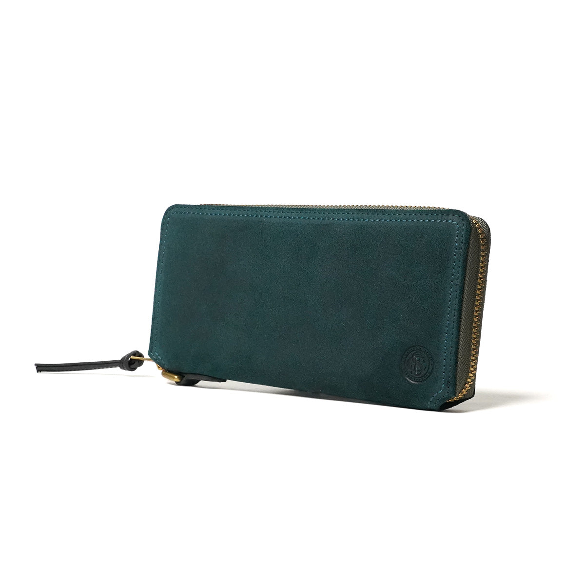 油麂皮圓拉鍊長皮夾 FZKM10