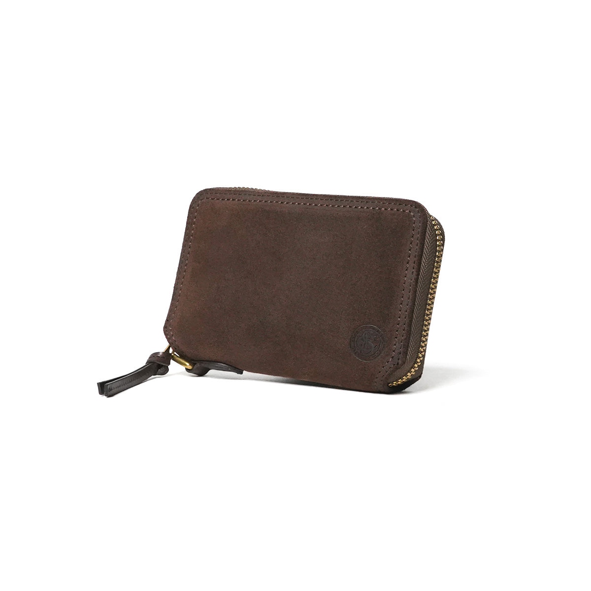 Oil suede round zipper half wallet FZKM11