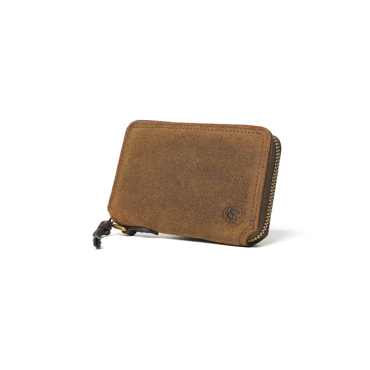 Oil suede round zipper half wallet FZKM11