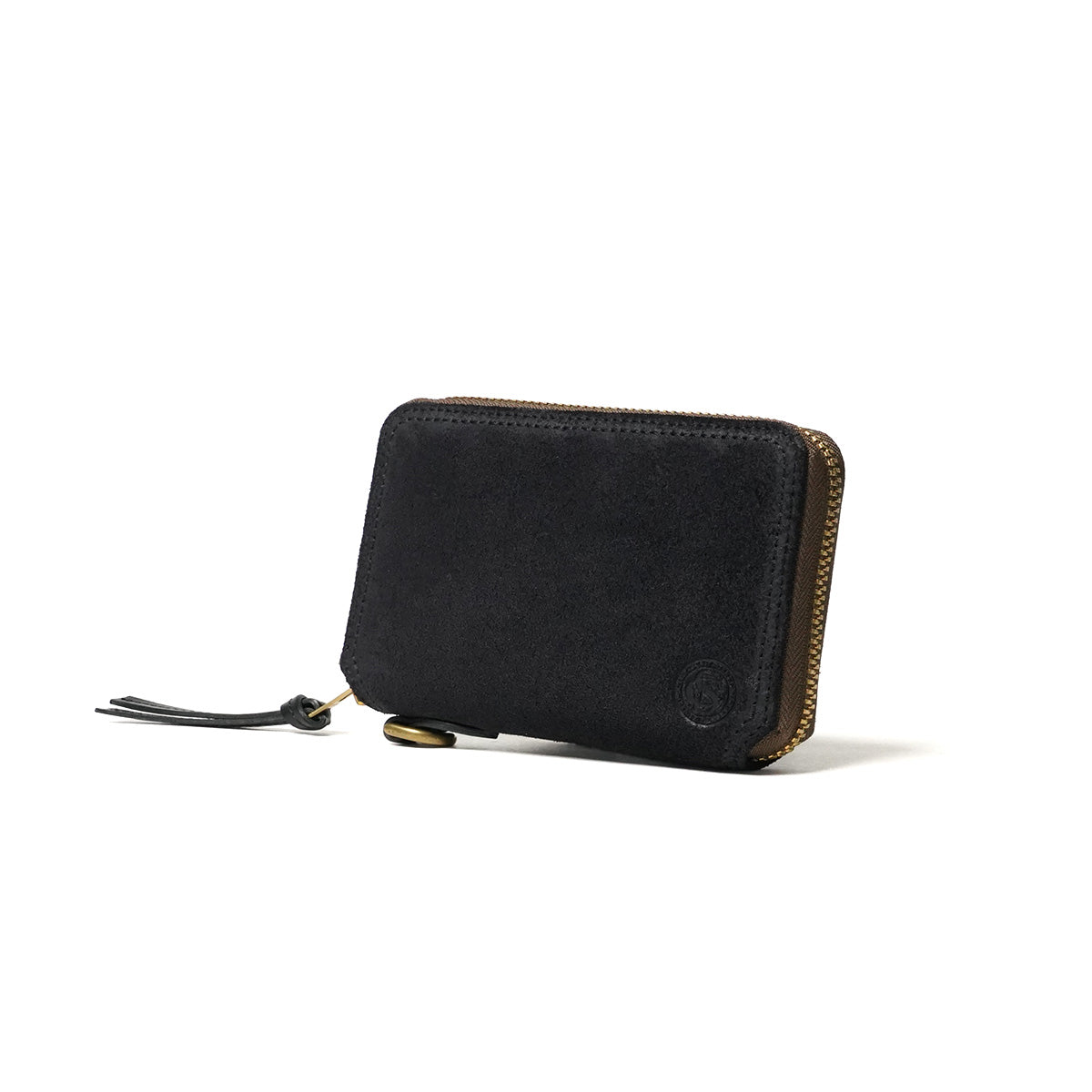 Oil suede round zipper half wallet FZKM11