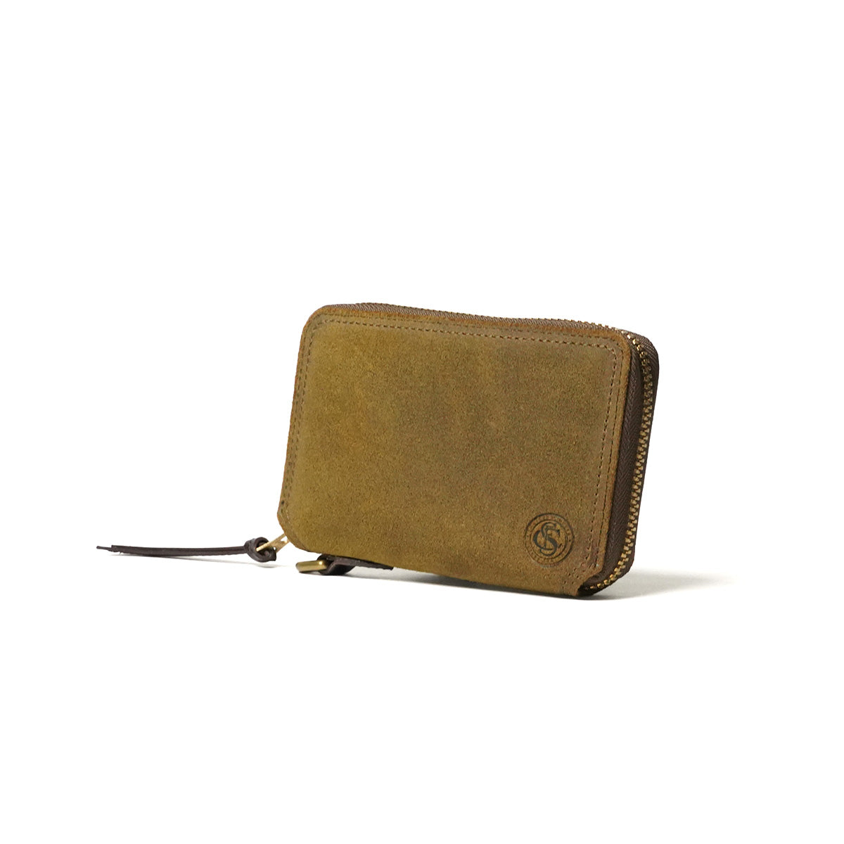 Oil suede round zipper half wallet FZKM11