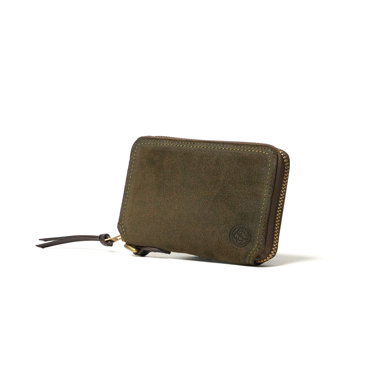 Oil suede round zipper half wallet FZKM11