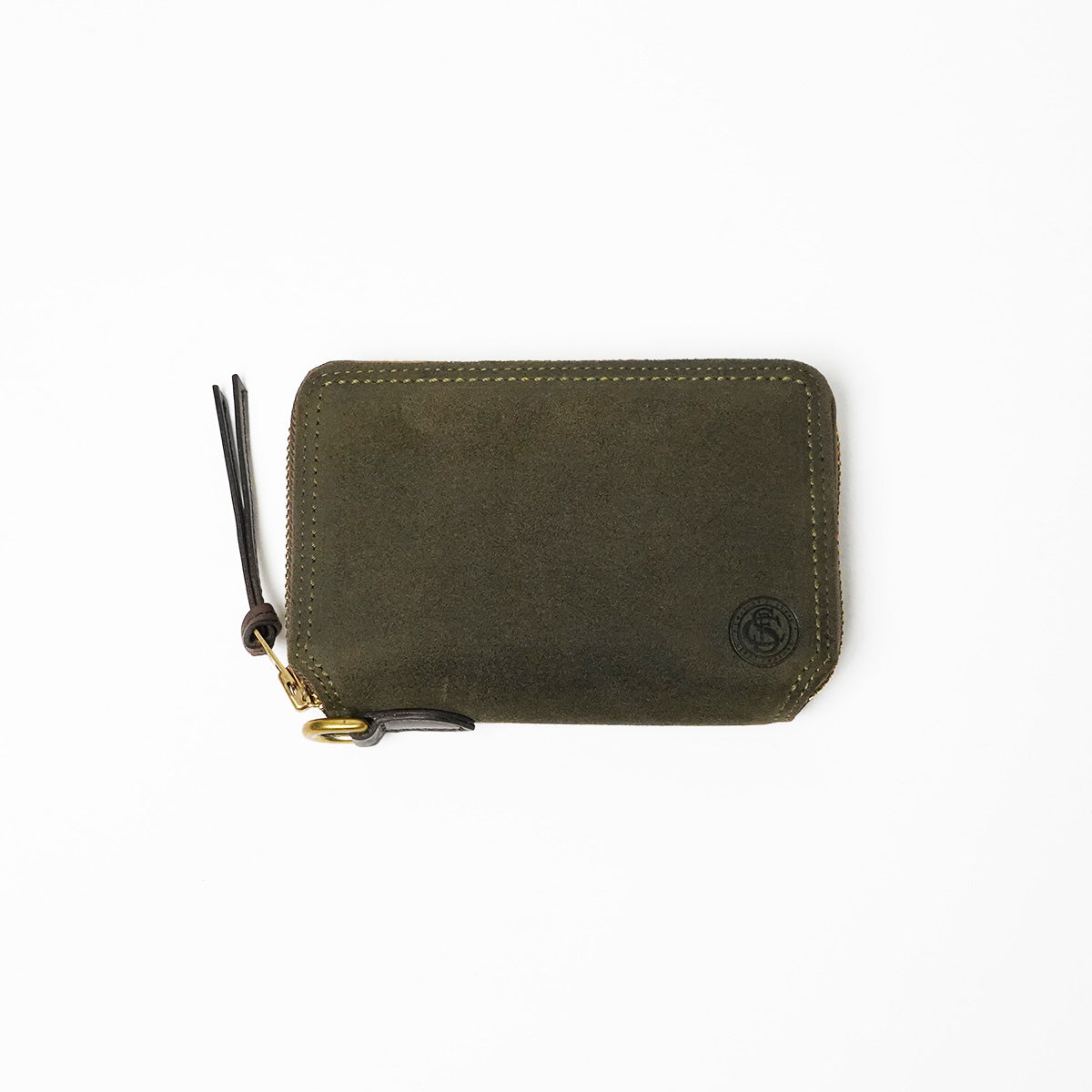 Oil suede round zipper half wallet FZKM11
