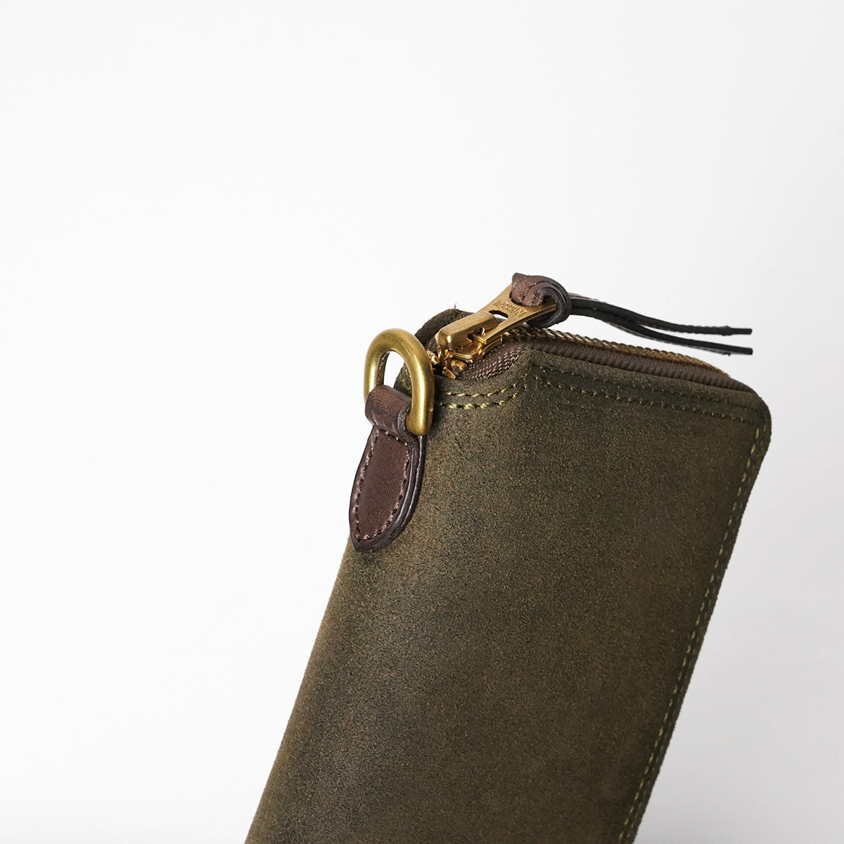 Oil suede round zipper half wallet FZKM11