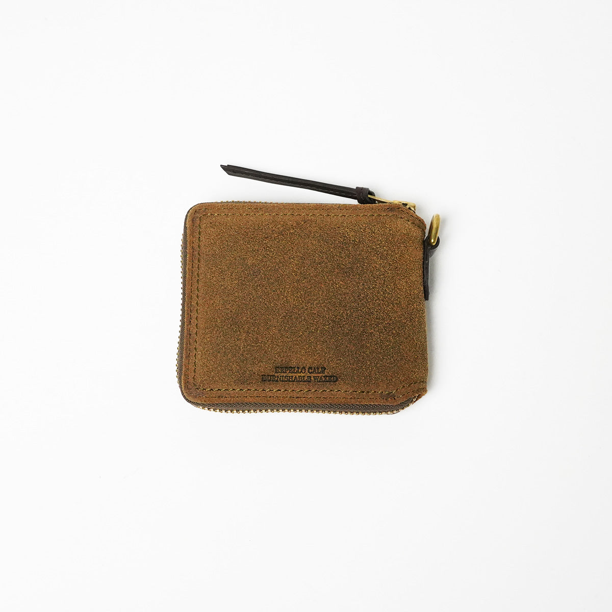 Oil suede round zipper bifold wallet FZKM12