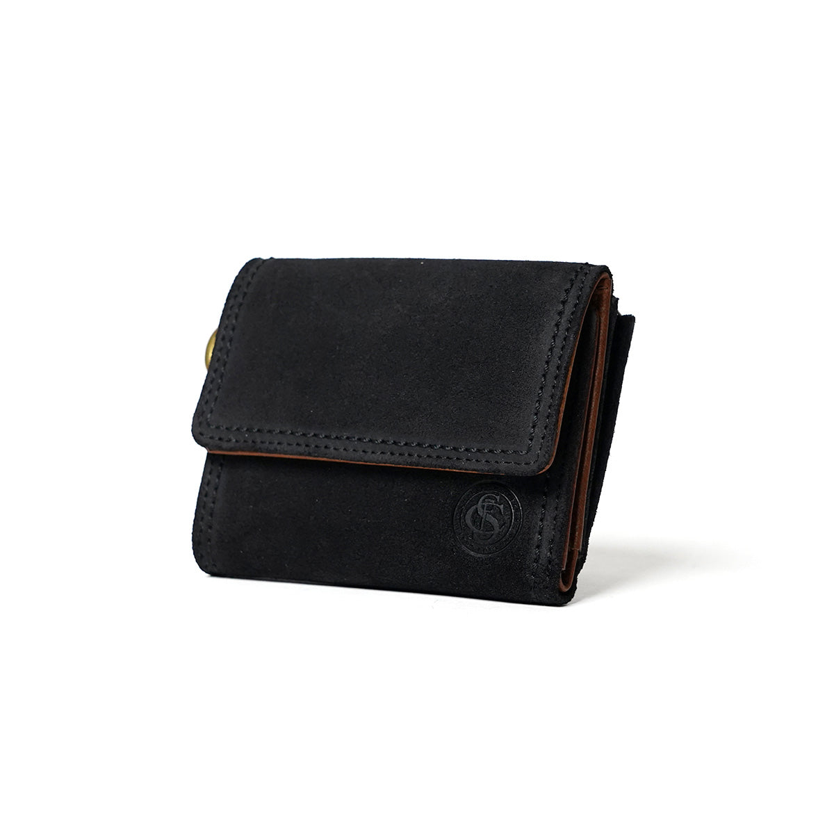 Oil suede tri-fold wallet FZKM14