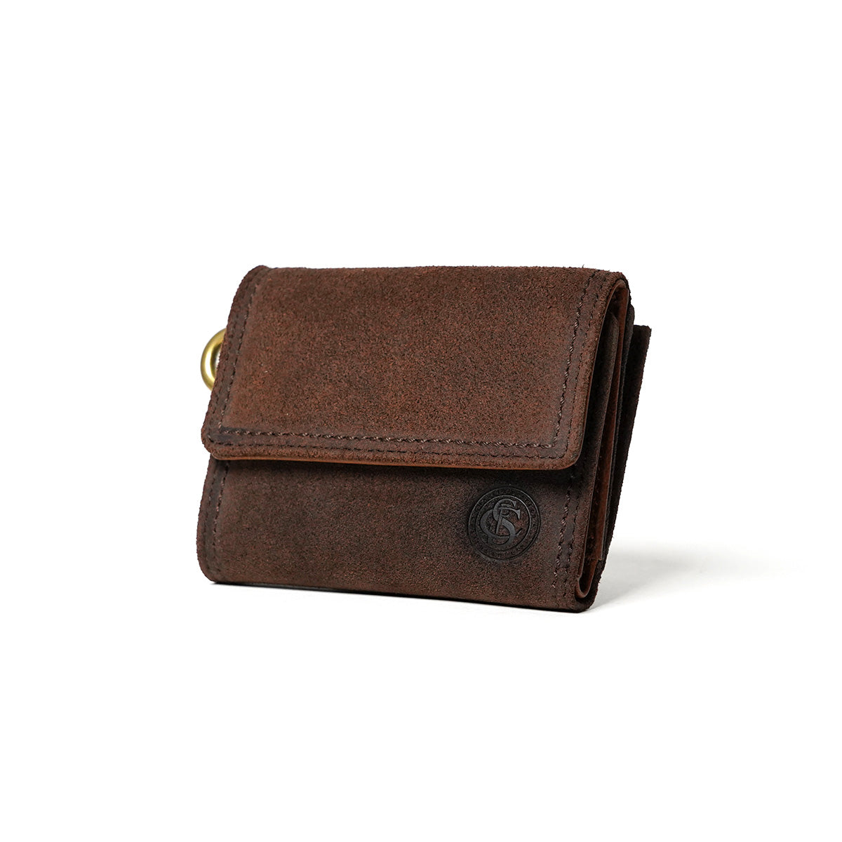 Oil suede tri-fold wallet FZKM14