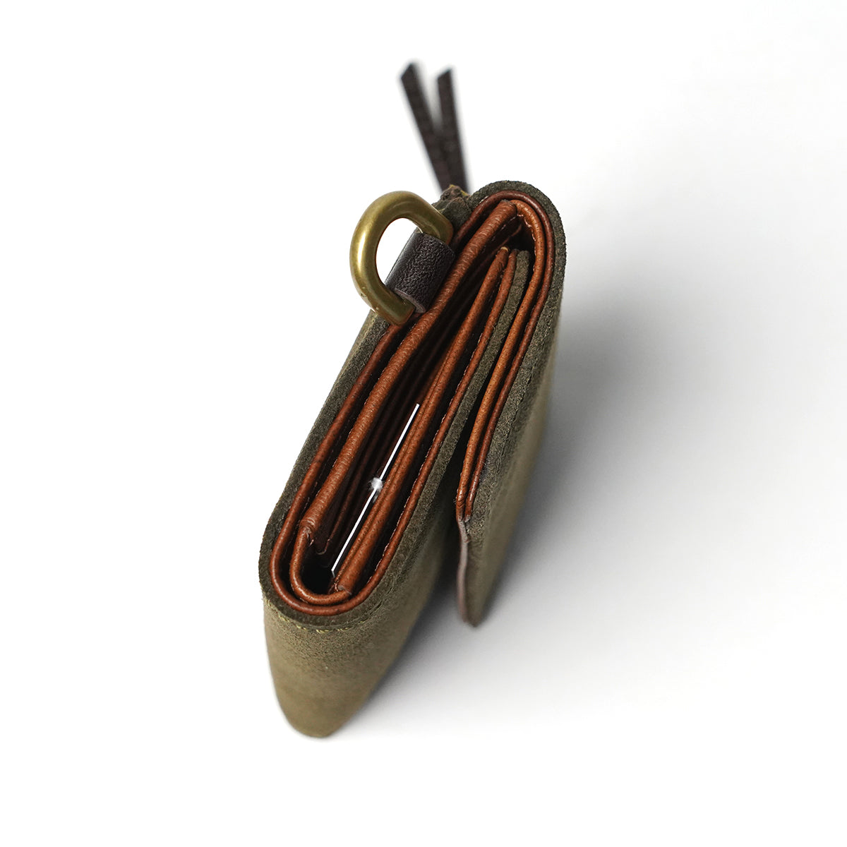 Oil suede tri-fold wallet FZKM14