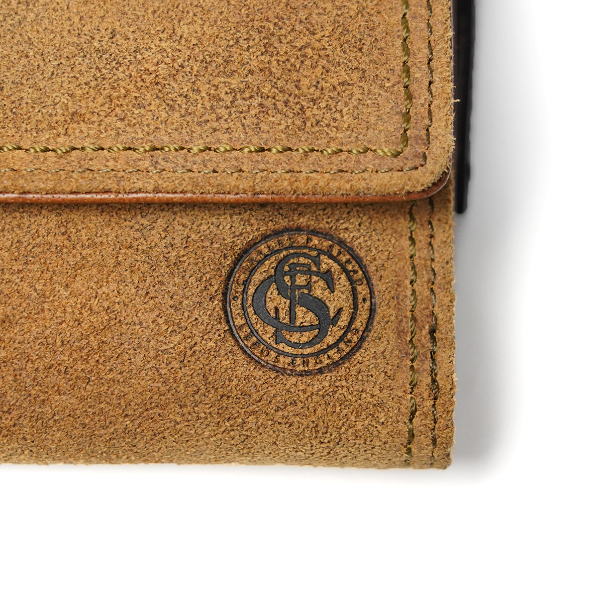Oil suede tri-fold wallet FZKM14