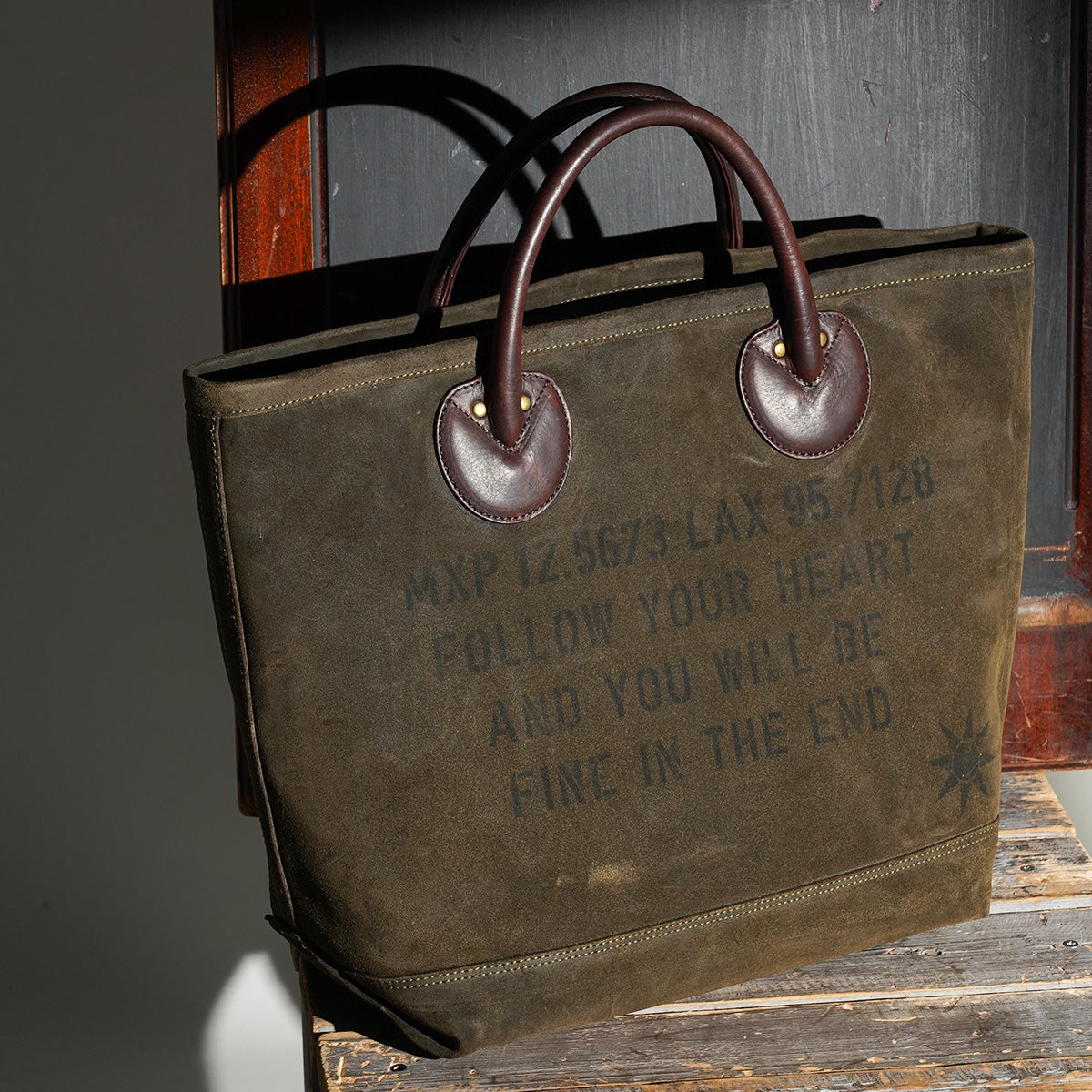 Oiled suede shoulder bag FZKM2001