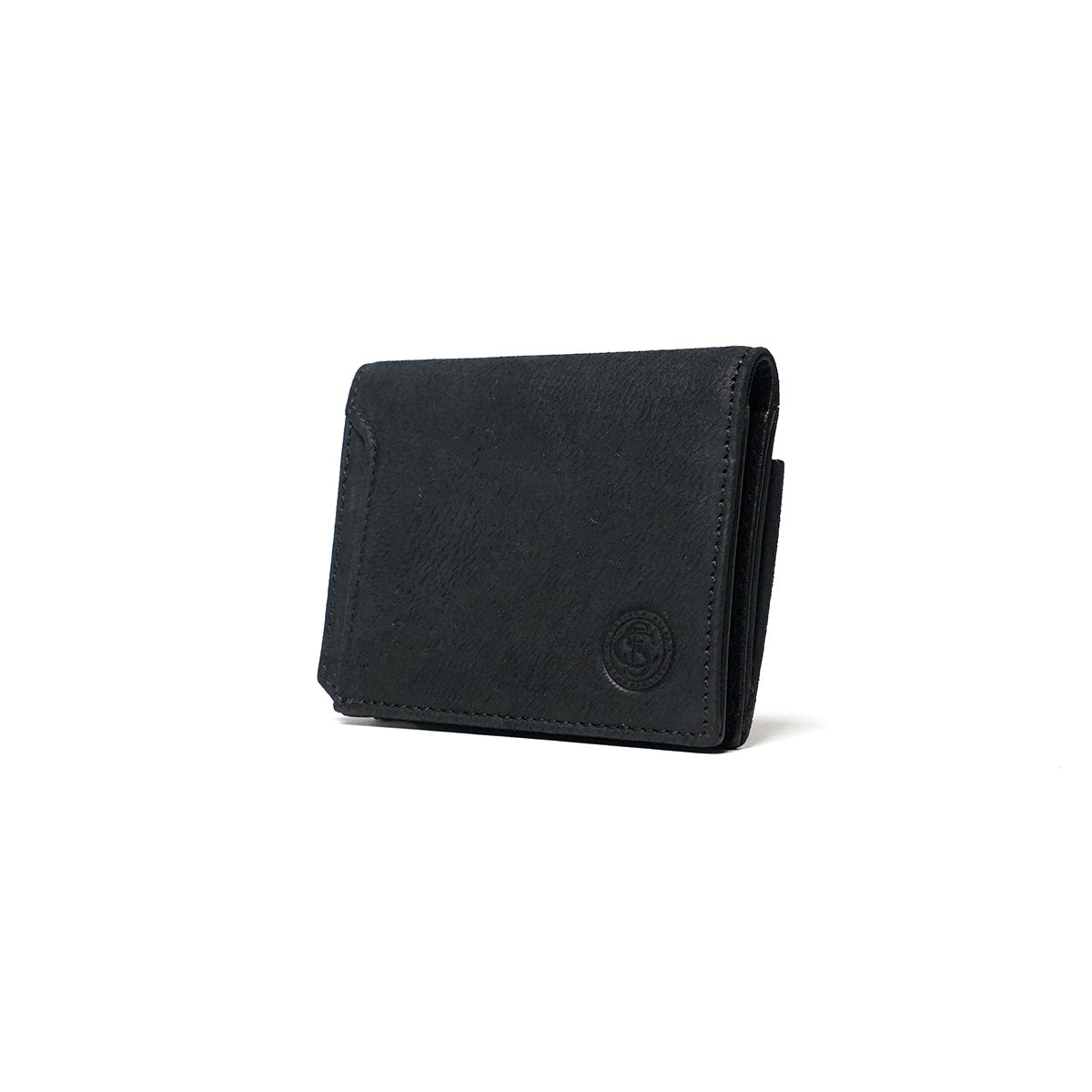 Waxed Elk Leather Bifold Mini Wallet FZKM854