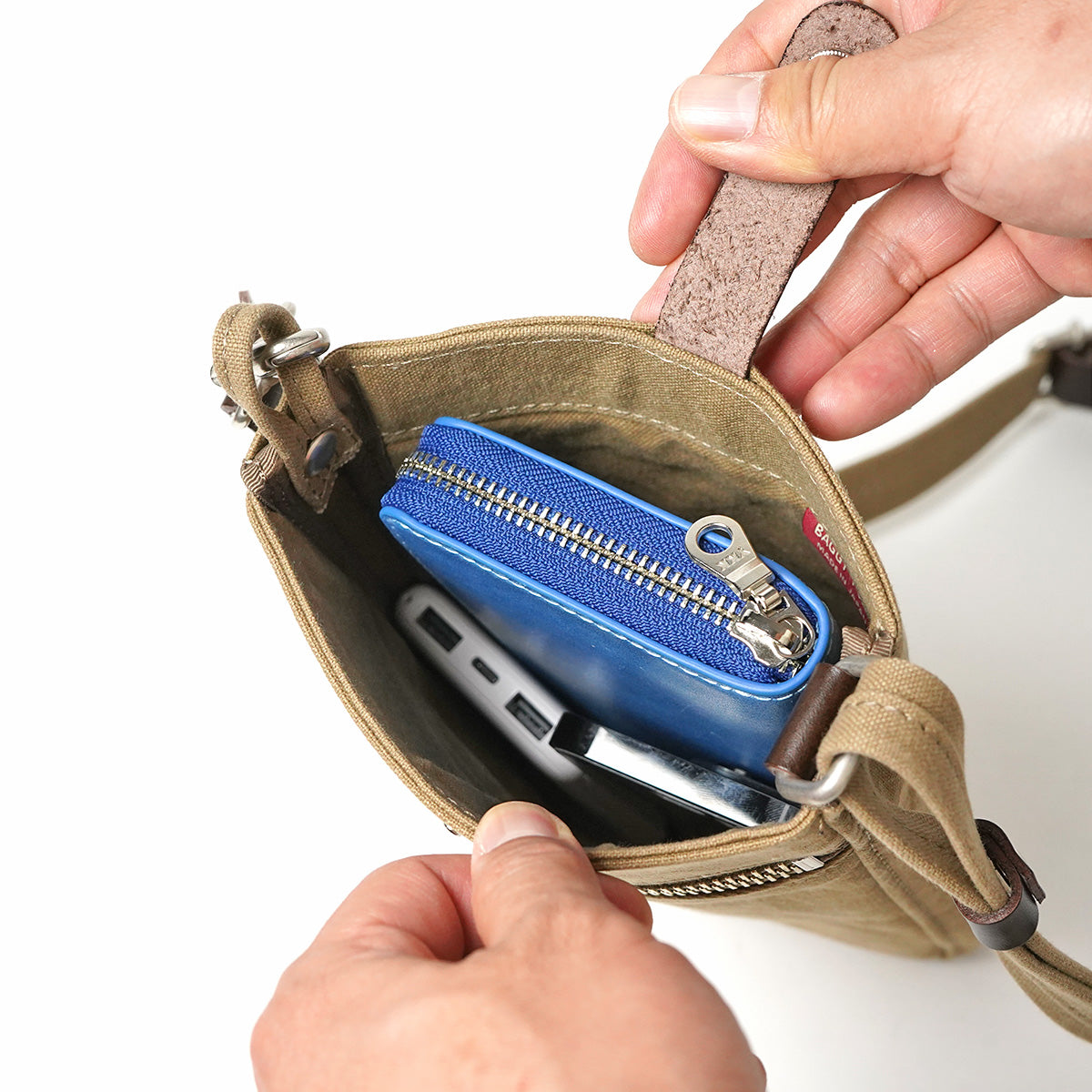 カラーバイオ ポケットミニショルダーバッグ GRN1528