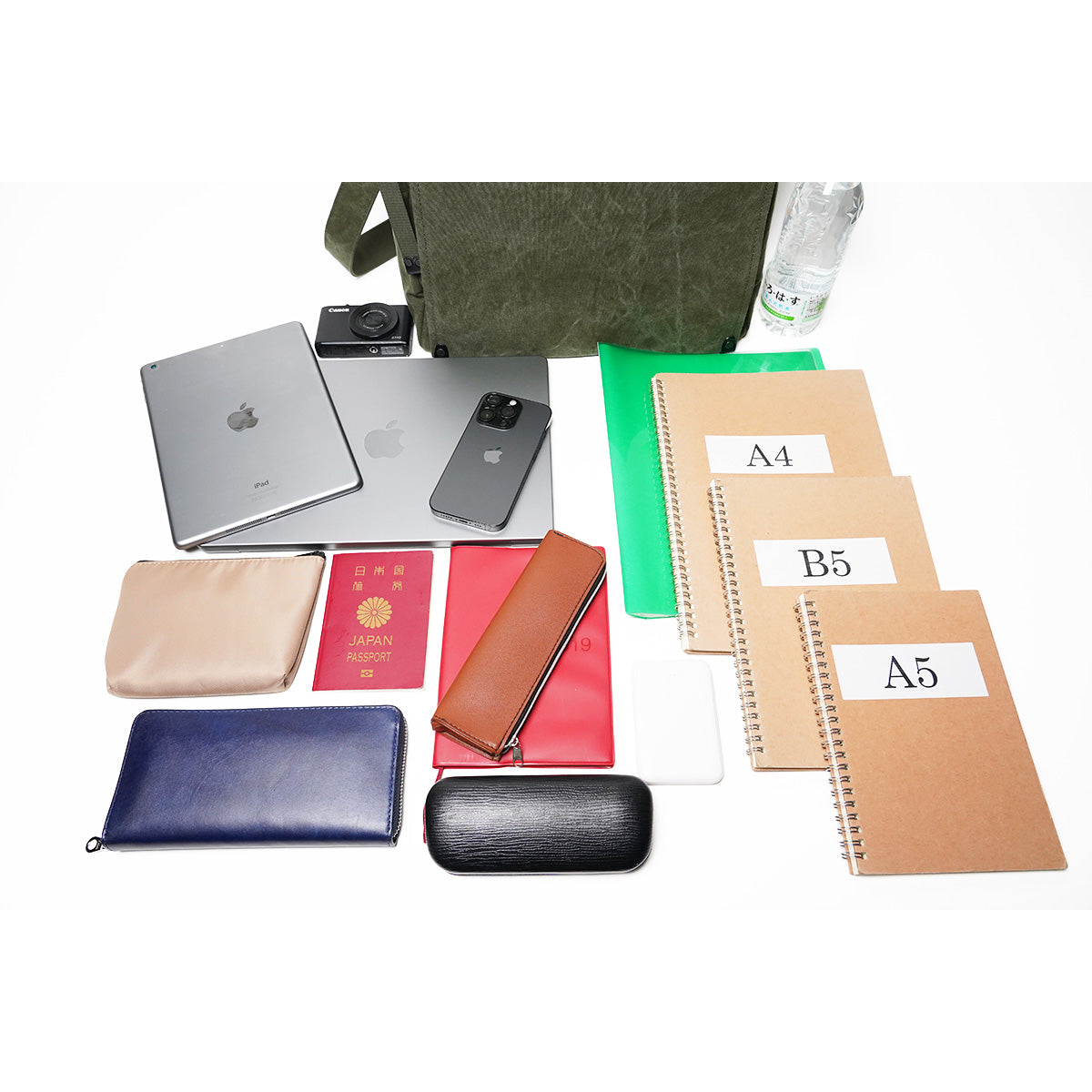 TIGER CANVAS - Tiger Canvas - Shoulder Bag with Flap (M Size) GRN882