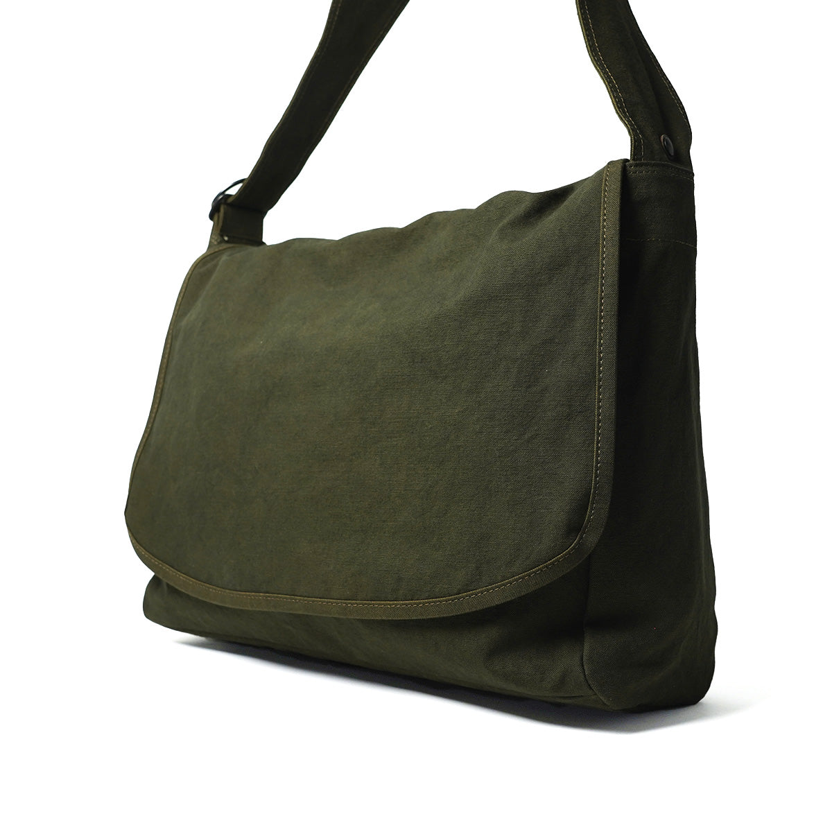 KUROSABI - Black Rust Dye - Flap Shoulder Bag L GRN9602