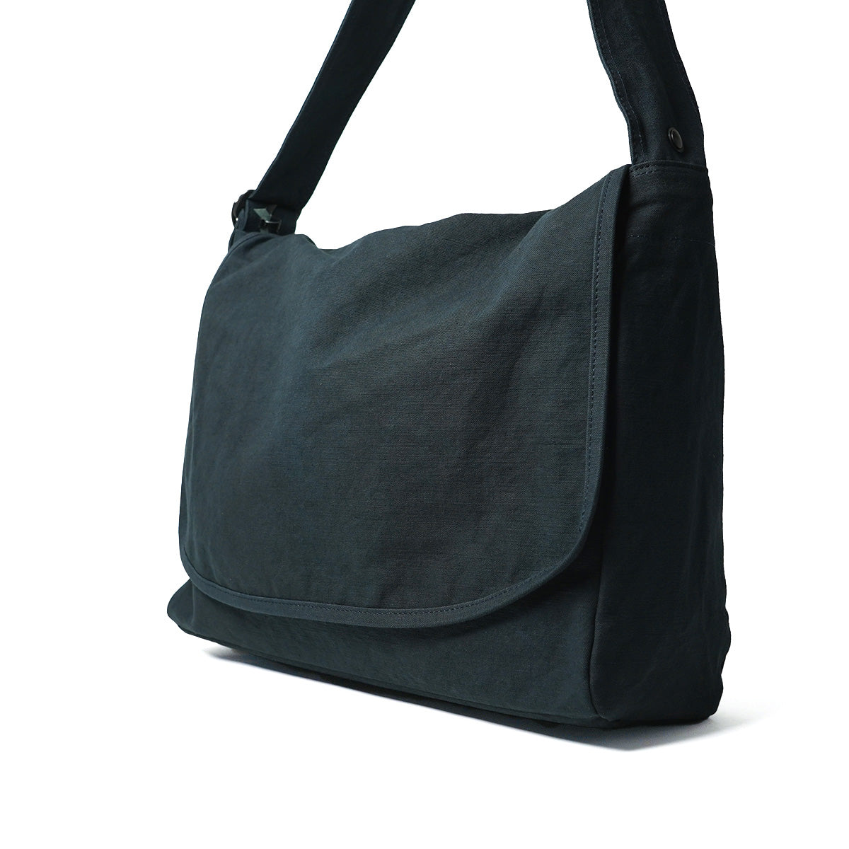 KUROSABI - Black Rust Dye - Flap Shoulder Bag L GRN9602