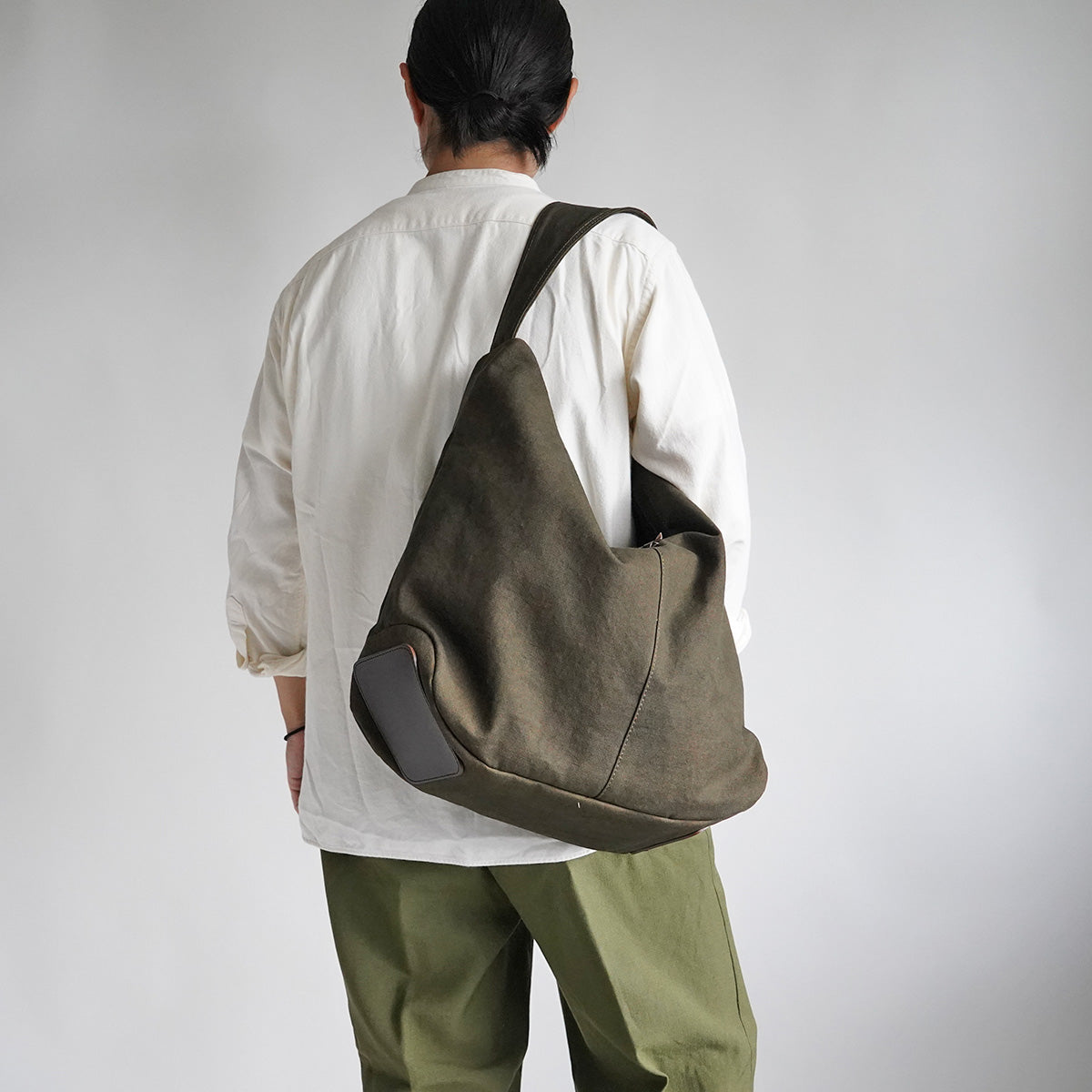 KUROSABI - Black Rust Dye - One-Shoulder Tote Bag GRN9603