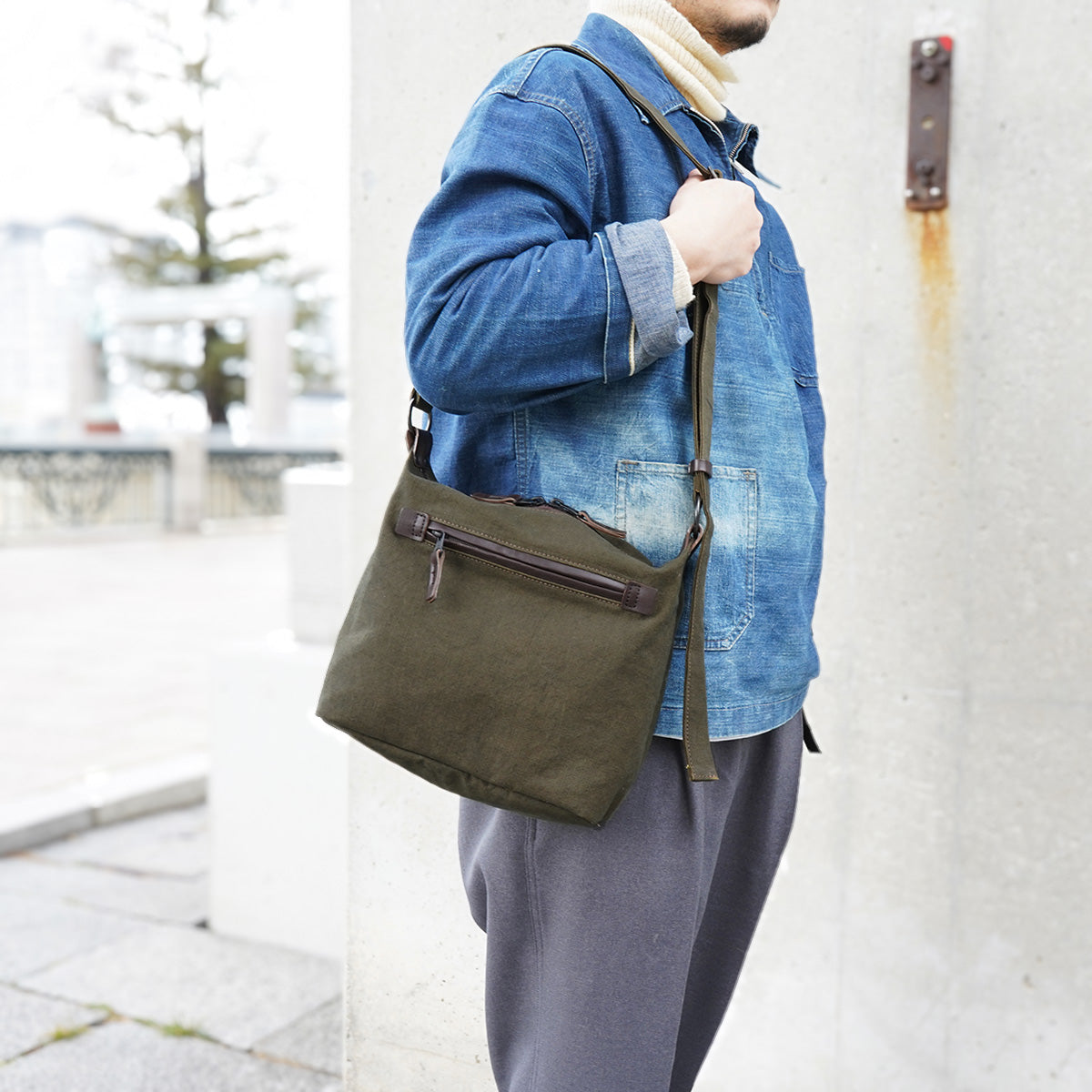 KUROSABI-黒さび染め- ミニショルダーバッグ GRN9604