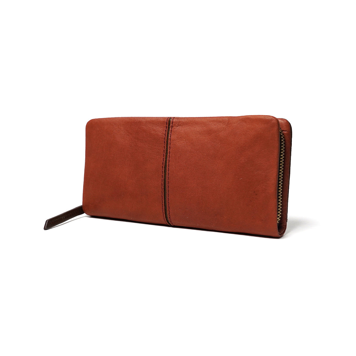 Full Chrome Wash Round Zipper Long Wallet HRD400