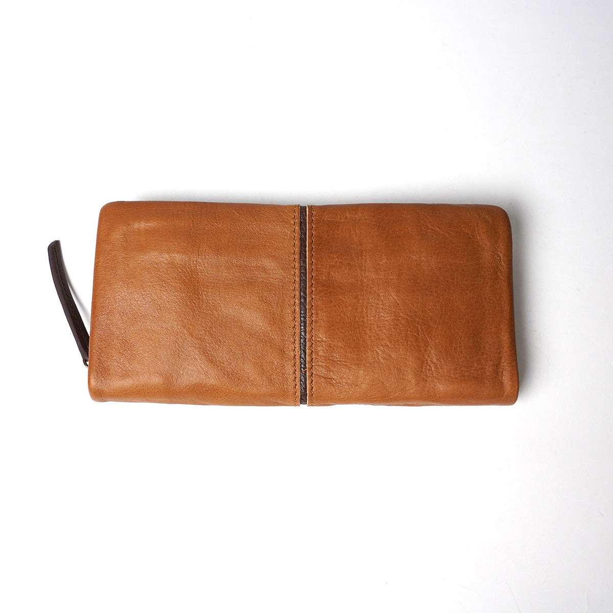 Full Chrome Wash Round Zipper Long Wallet HRD400