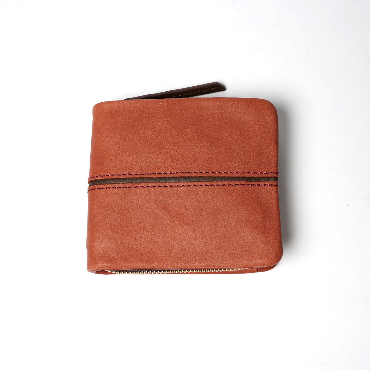 Full Chrome Wash Round Zipper Bifold Wallet HRD402