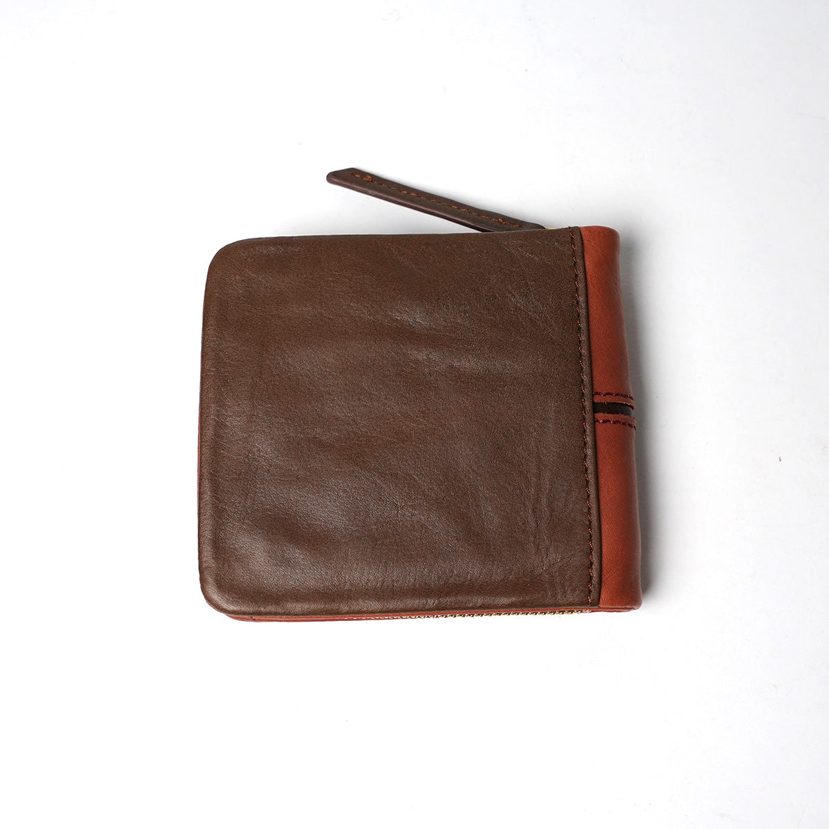 Full Chrome Wash Round Zipper Bifold Wallet HRD402