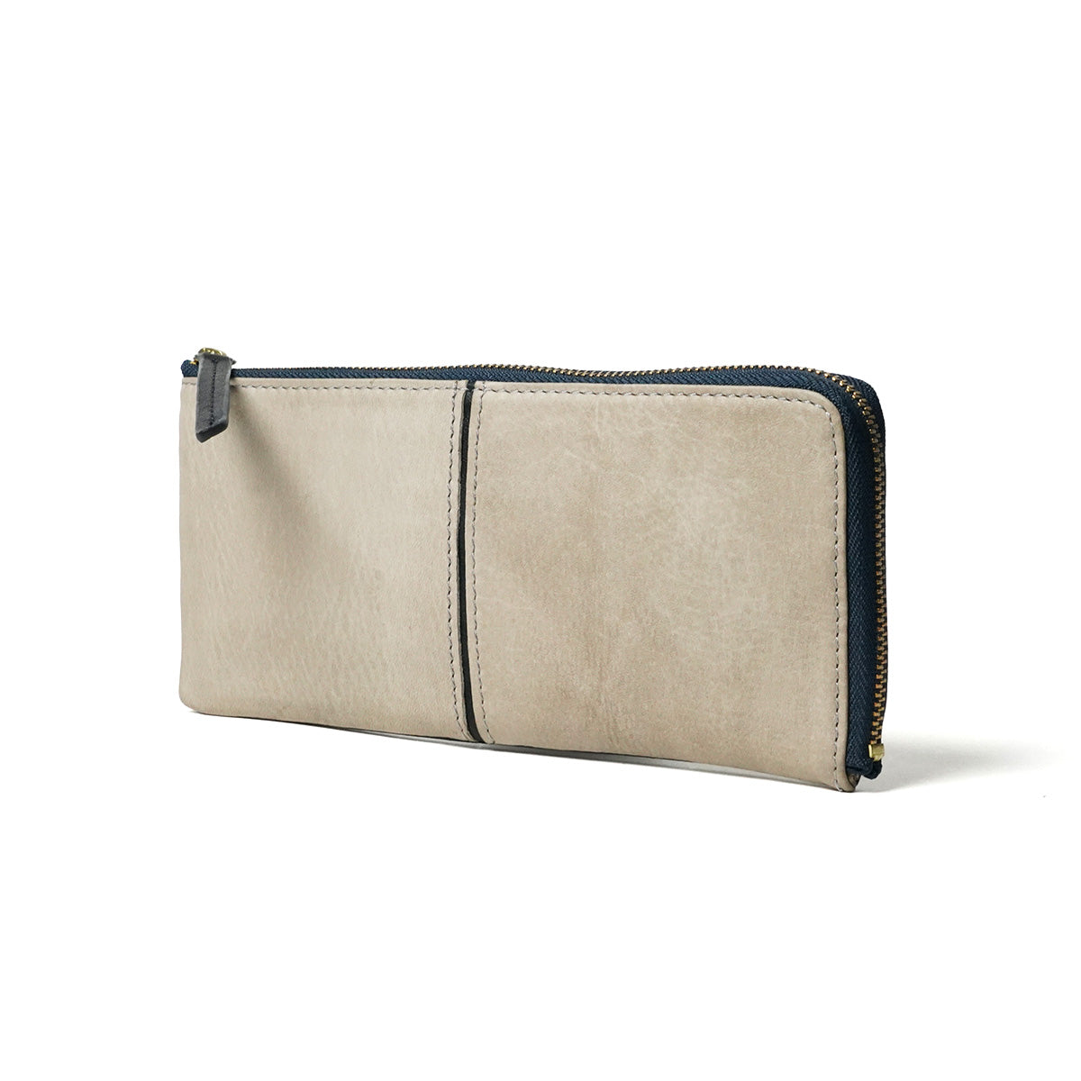 Full Chrome Wash L-Zip Long Wallet HRD410