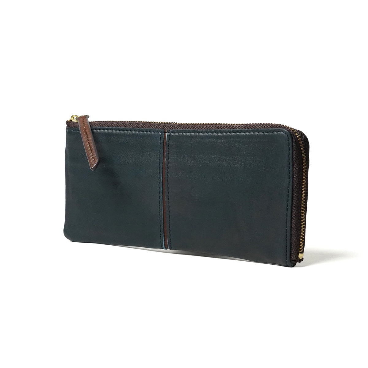 Full Chrome Wash L-Zip Long Wallet HRD410