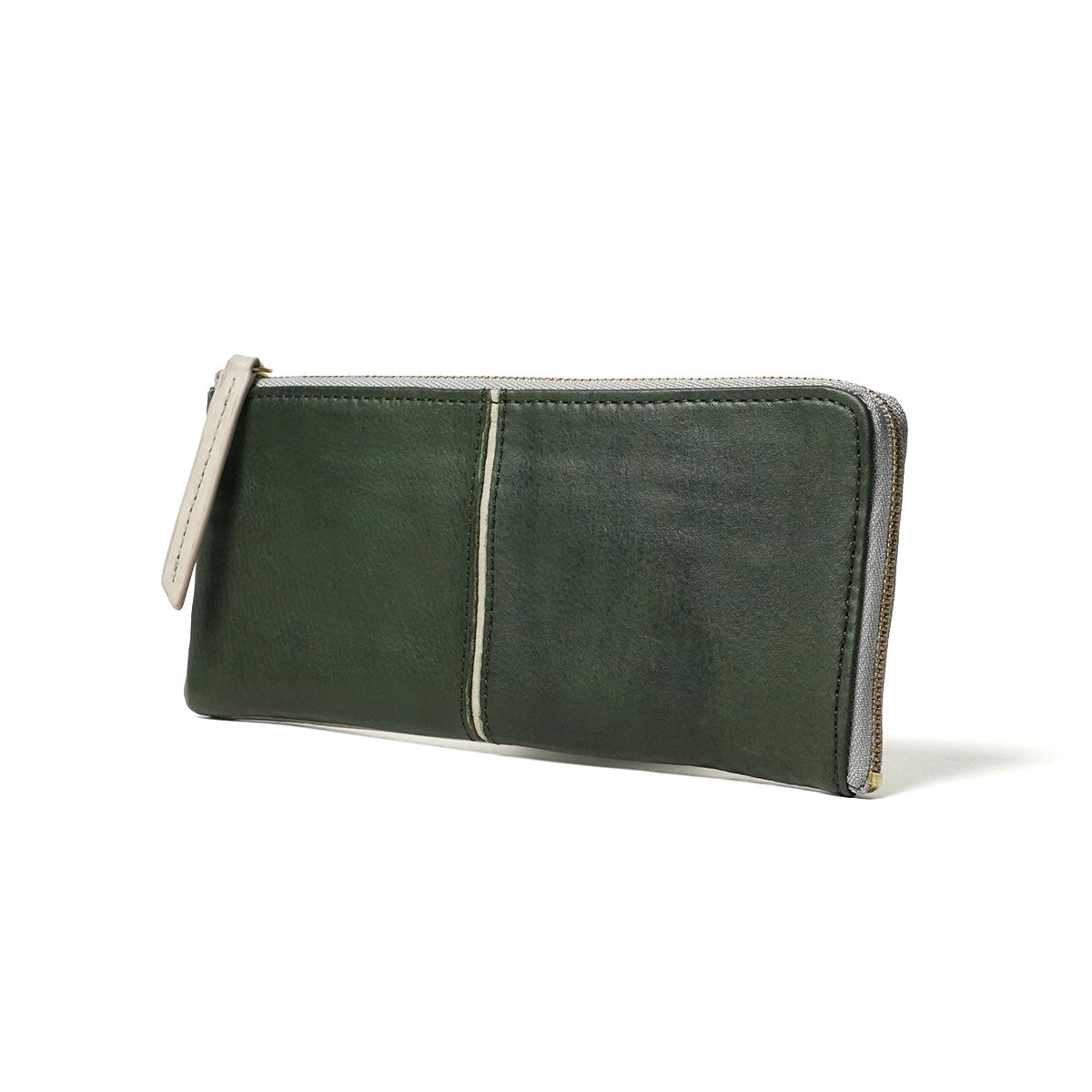 Full Chrome Wash L-Zip Long Wallet HRD410