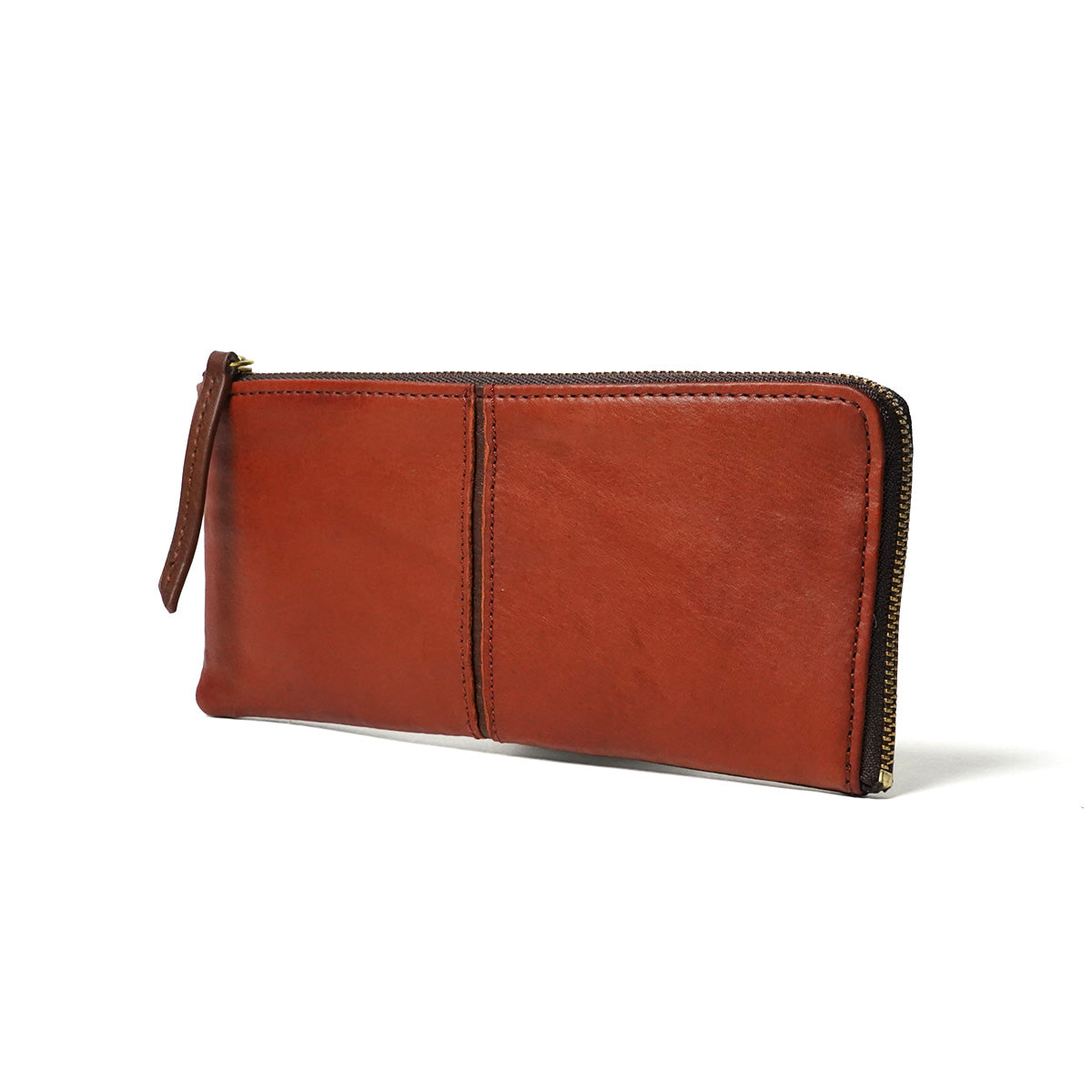 Full Chrome Wash L-Zip Long Wallet HRD410