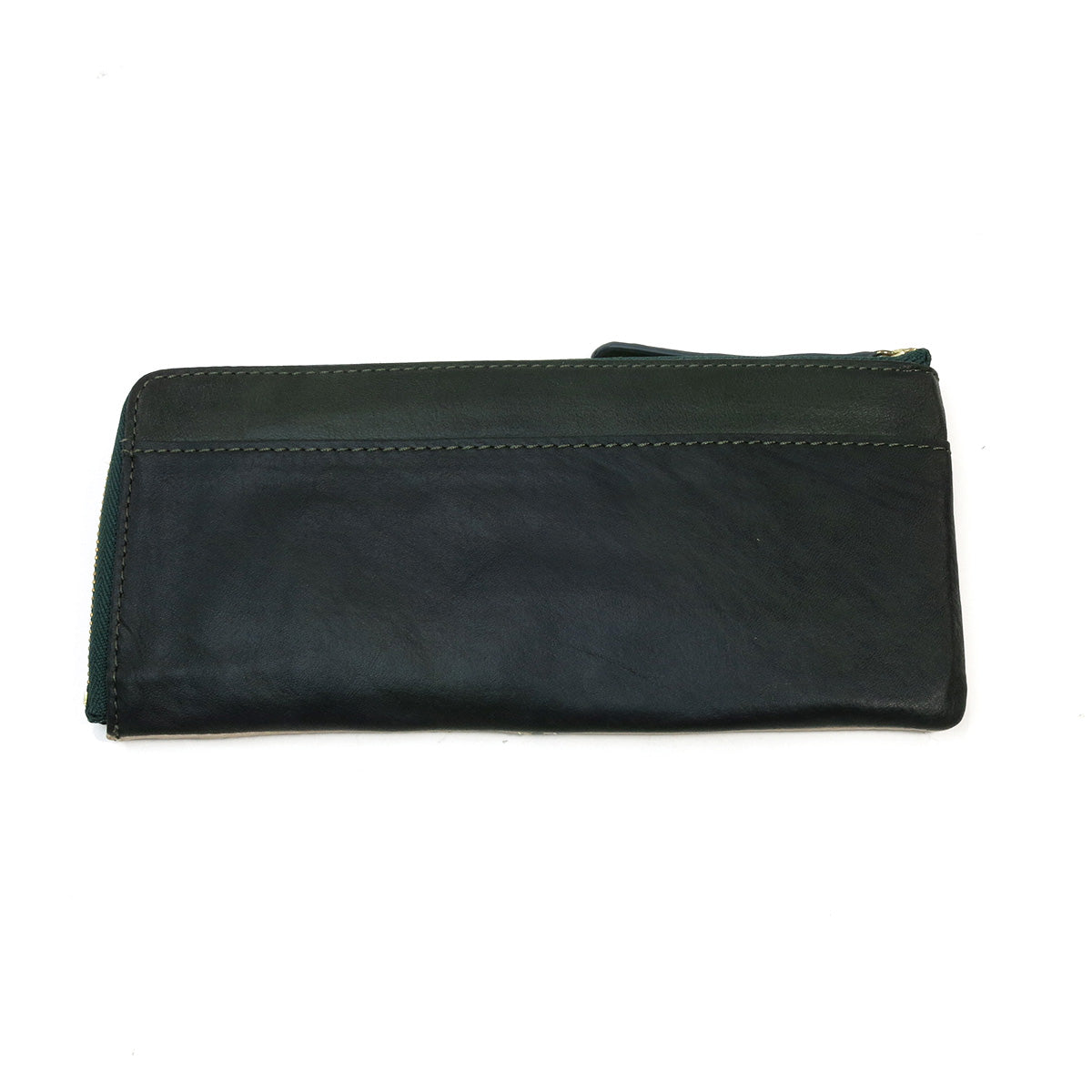 Full Chrome Wash L-Zip Long Wallet HRD410