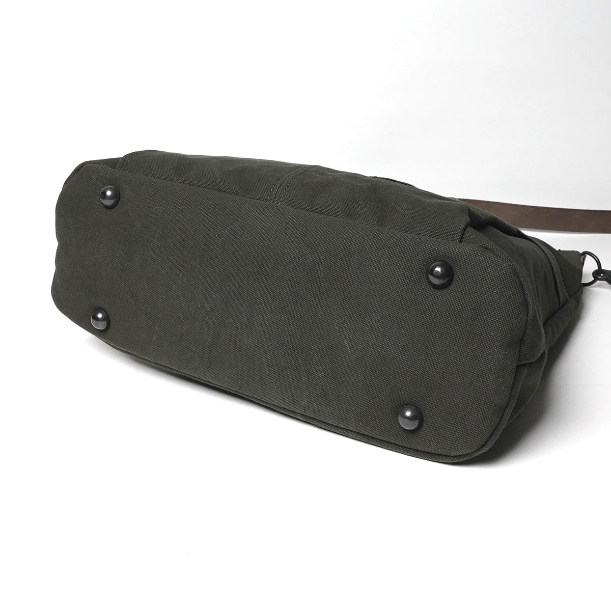 6号帆布×厚口ヌメ ハンドル付きエディターズバッグ KBS428