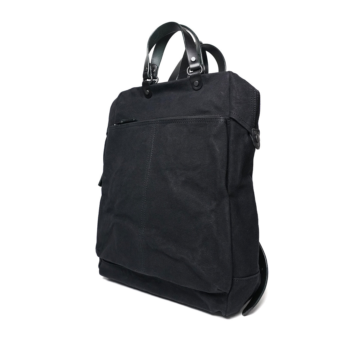 6号帆布×厚口ヌメ ハンドル付きリュックサック KBS441