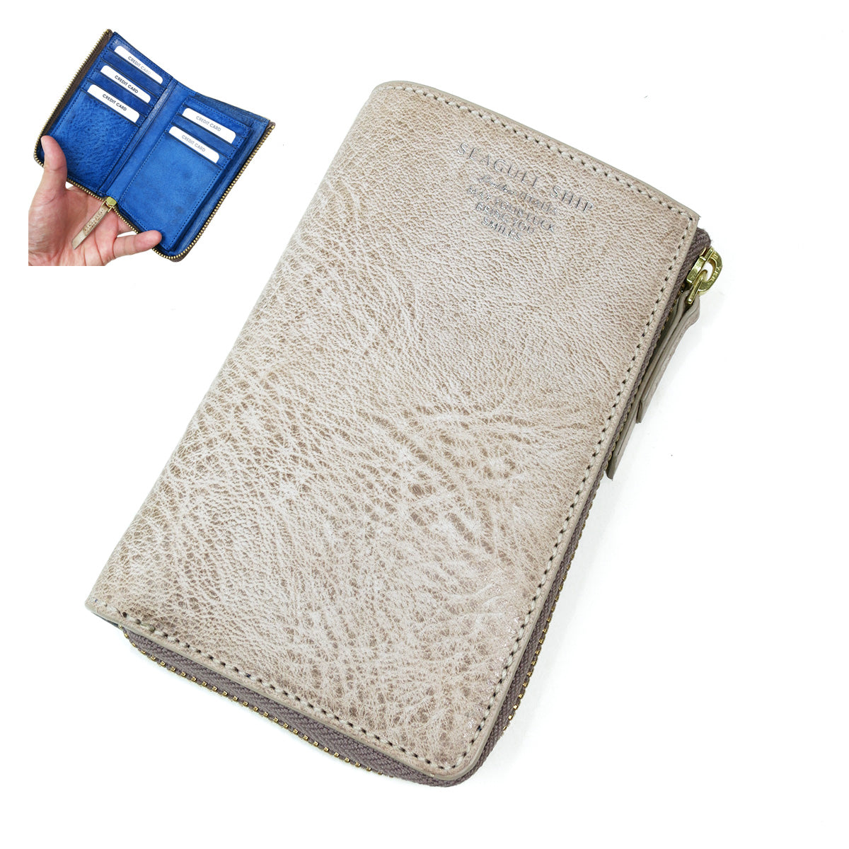 Alaska Leather Half Wallet SZKM34