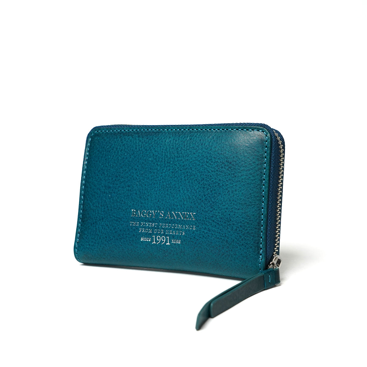 ナチュラルボックス ラウンドファスナー ハーフ財布 LZKM3601