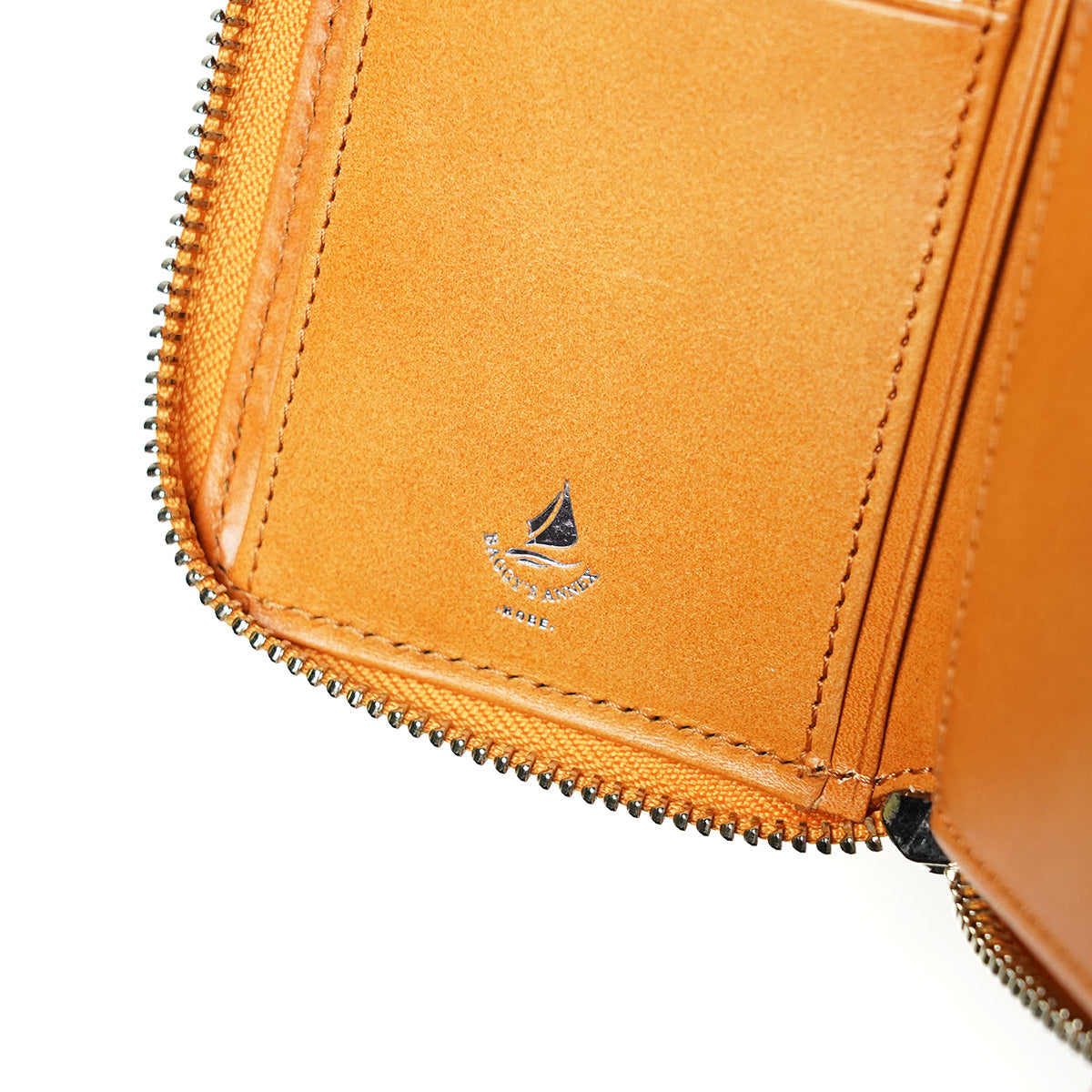 ナチュラルボックス ラウンドファスナー ハーフ財布 LZKM3601