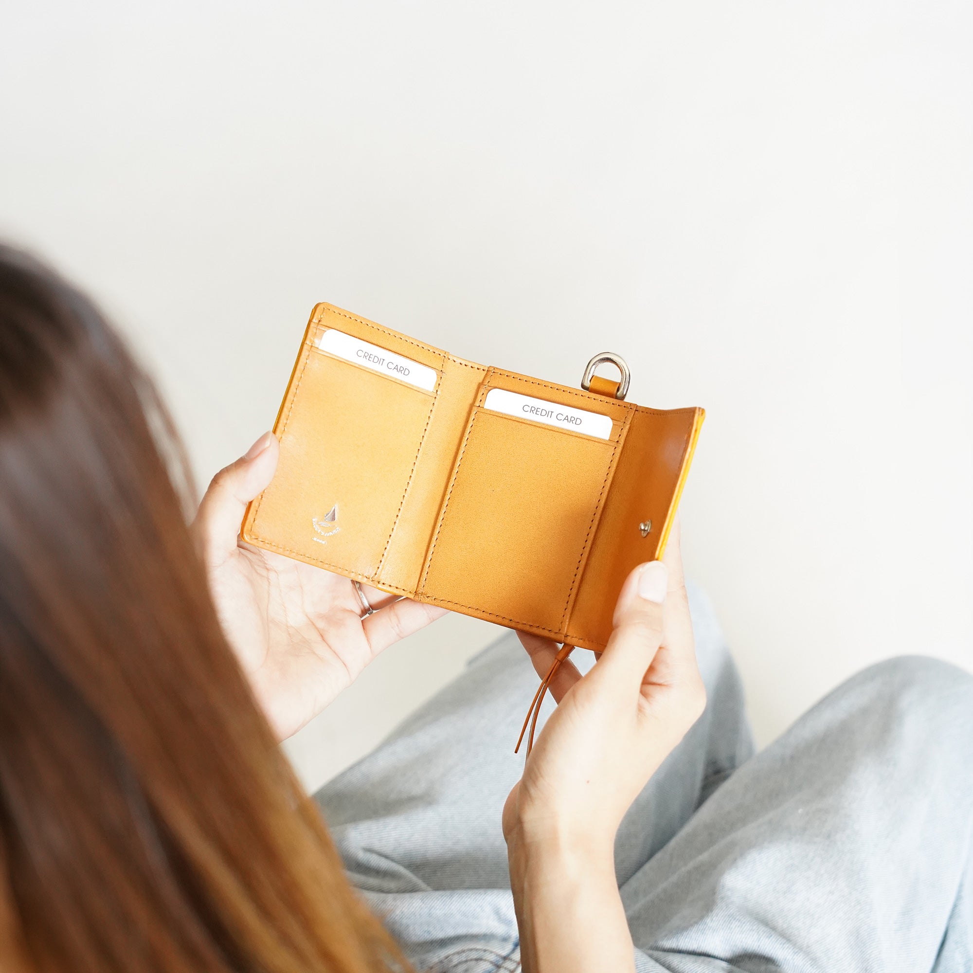 Natural Box Tri-fold Wallet LZKM3602