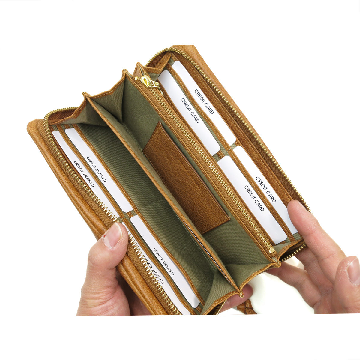 BAFU Leather - Round Zipper Long Wallet LZKM780