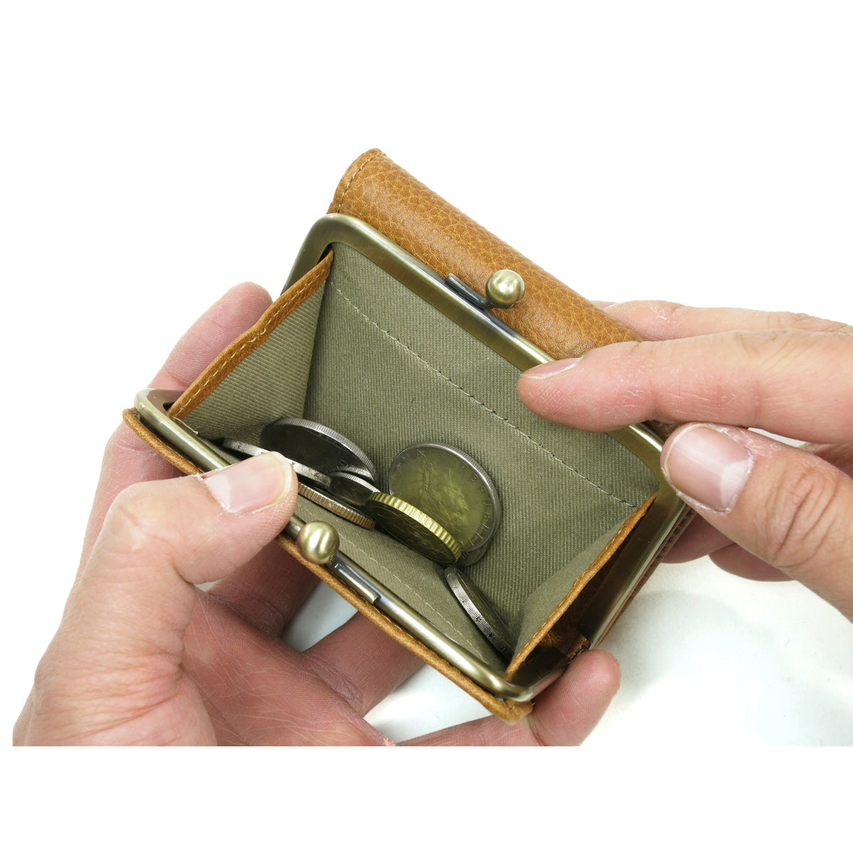 BAFU Leather - Buff Leather - Tri-fold Clasp Wallet LZKM782