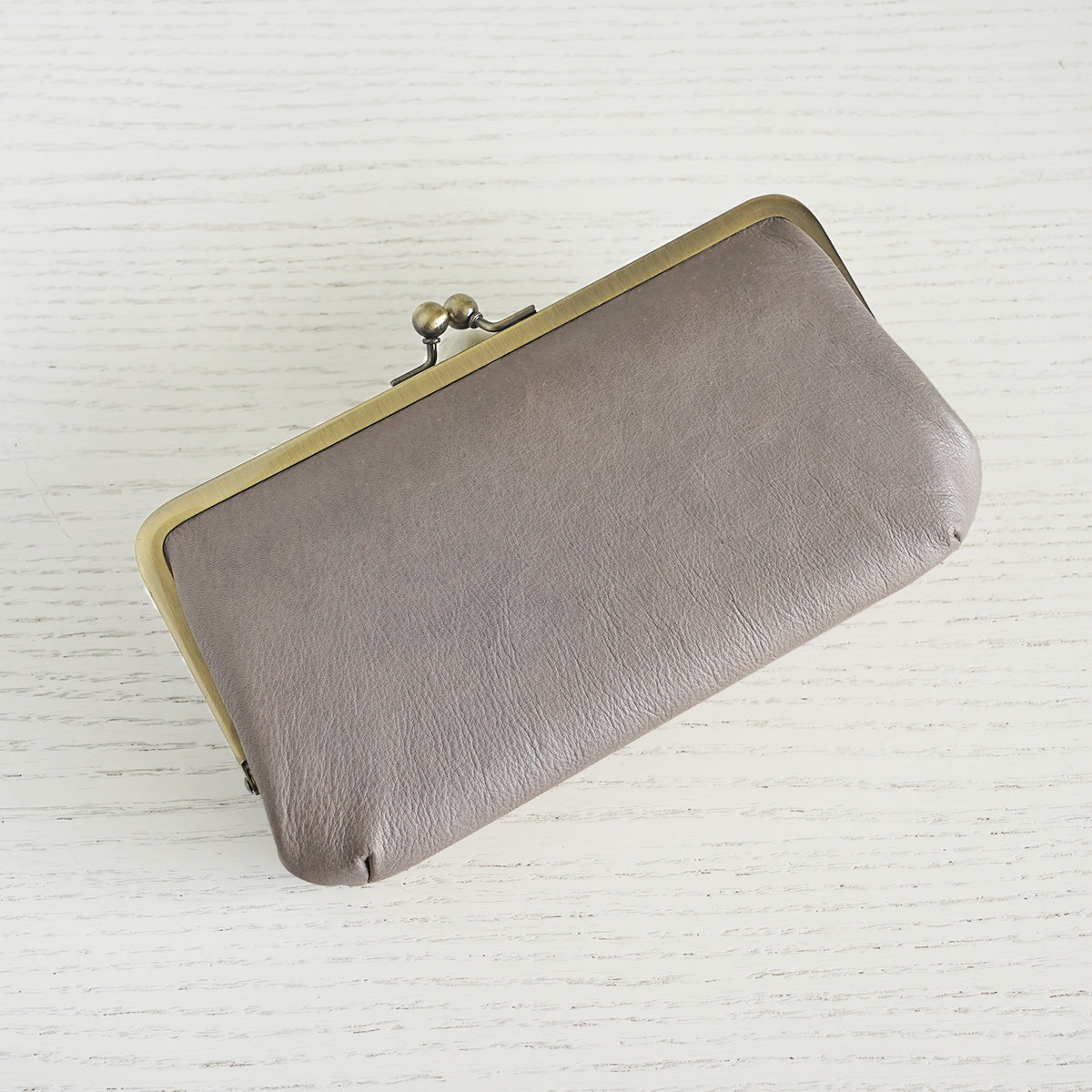 BAFU Leather - Buff Leather - Clasp Purse Long Wallet LZKM783