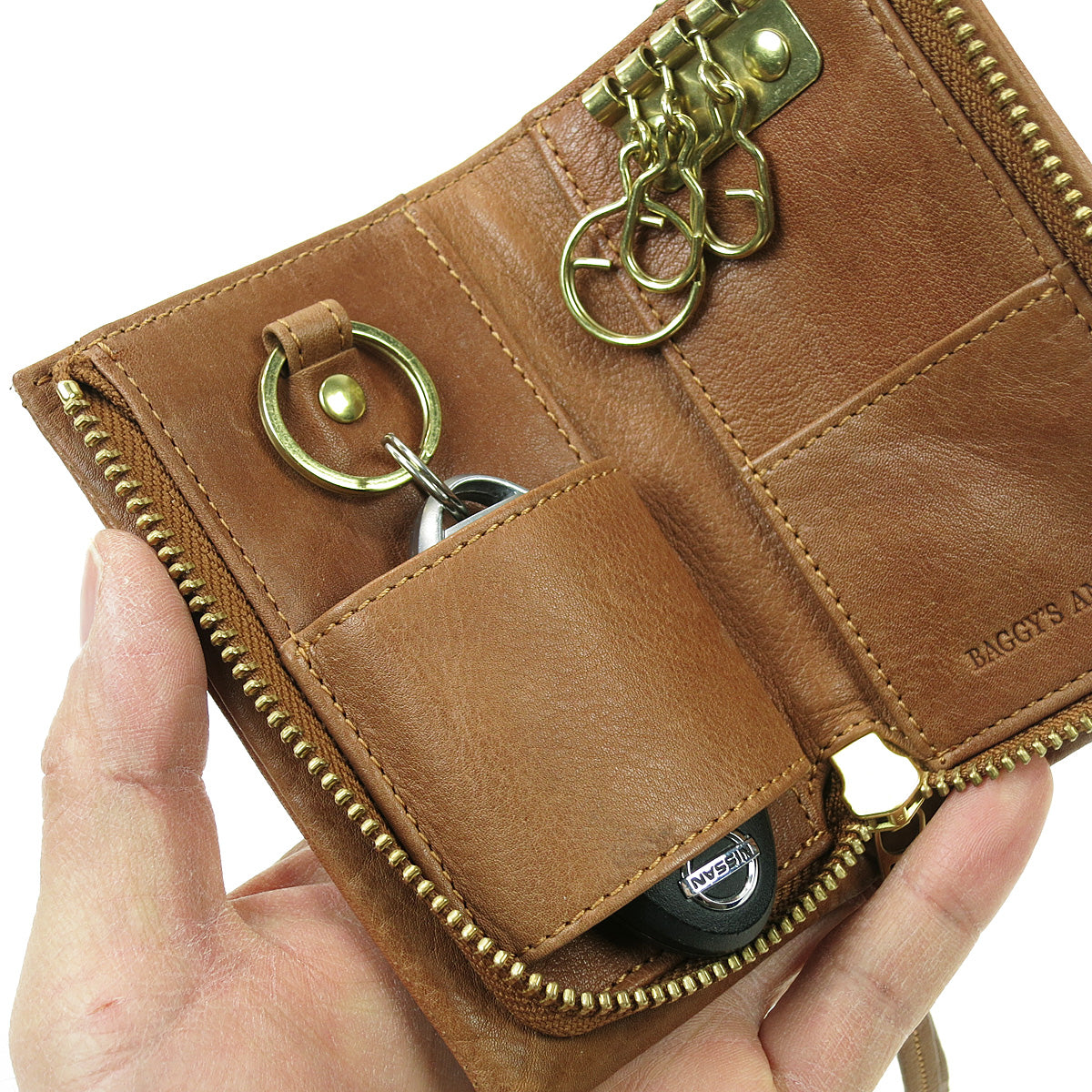 BAFU Leather Smart Key Compatible Key Case LZKM785