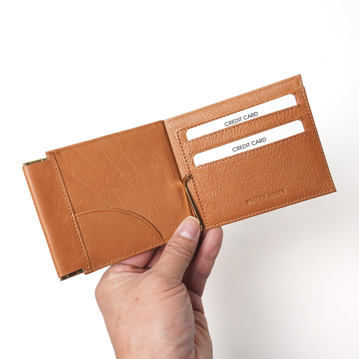 BAFU Leather - Buff Leather - Bill Clip with Coin Purse LZKM789