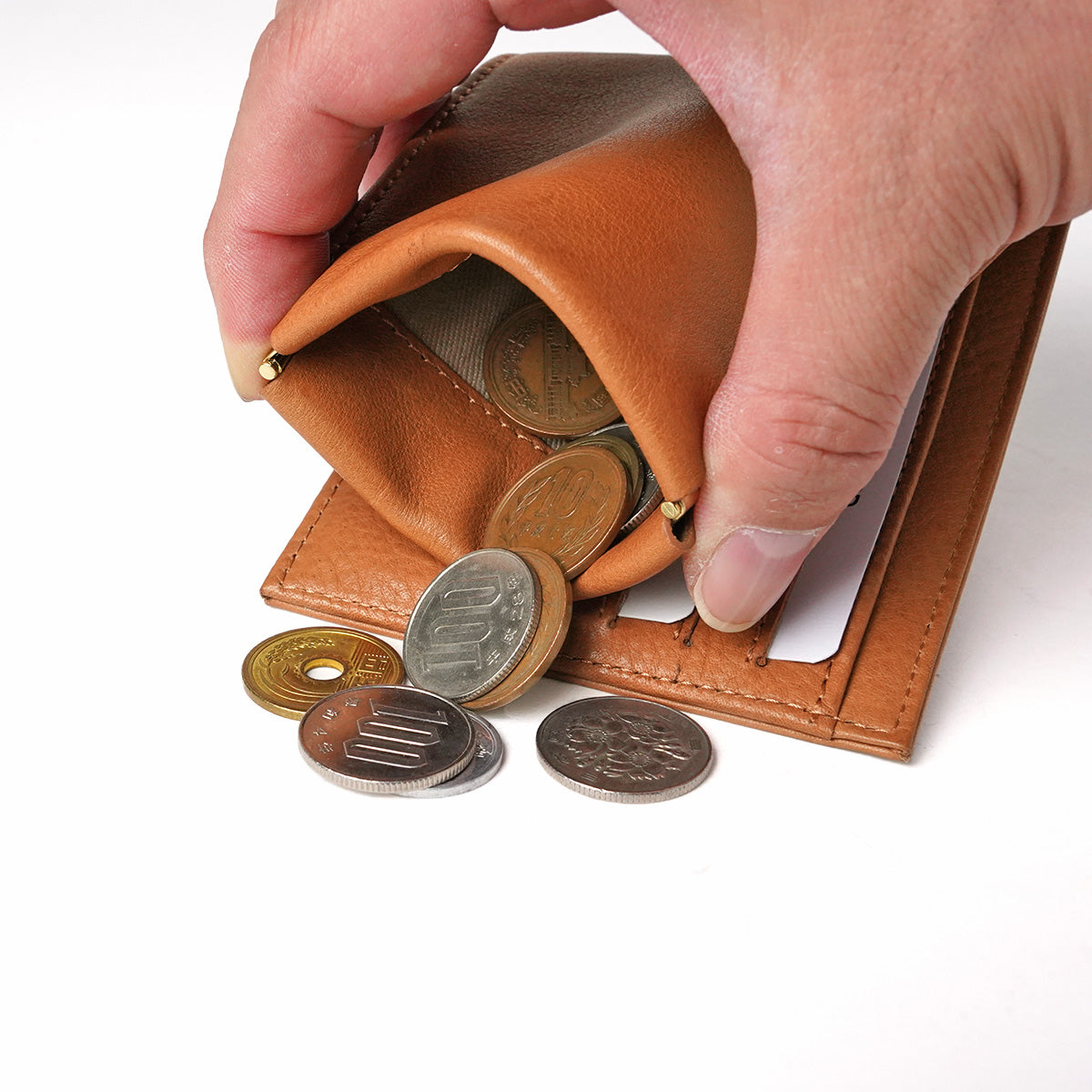 BAFU Leather - Buff Leather - Bill Clip with Coin Purse LZKM789