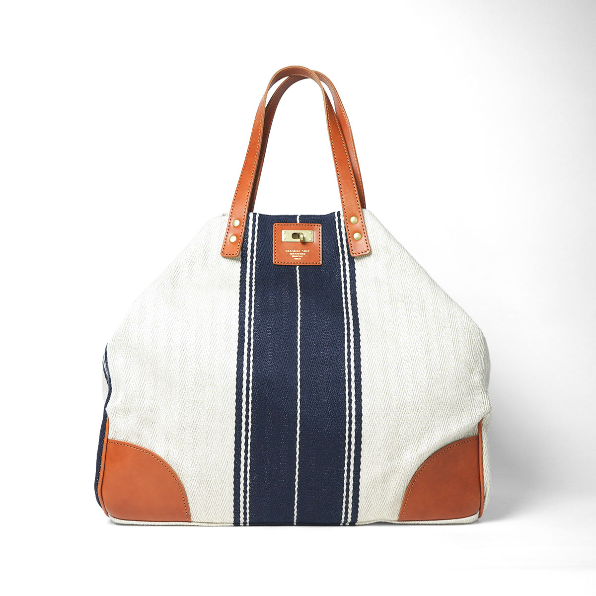Rayon Linen 20oz Herringbone Tote Bag SMAK700