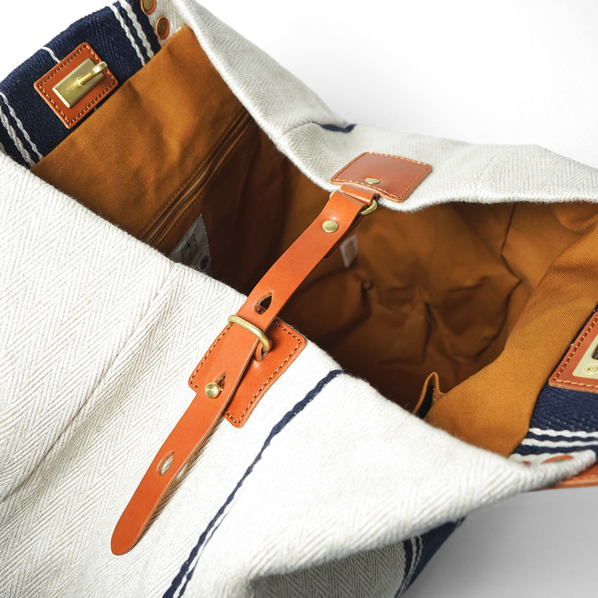Rayon Linen 20oz Herringbone Tote Bag SMAK700