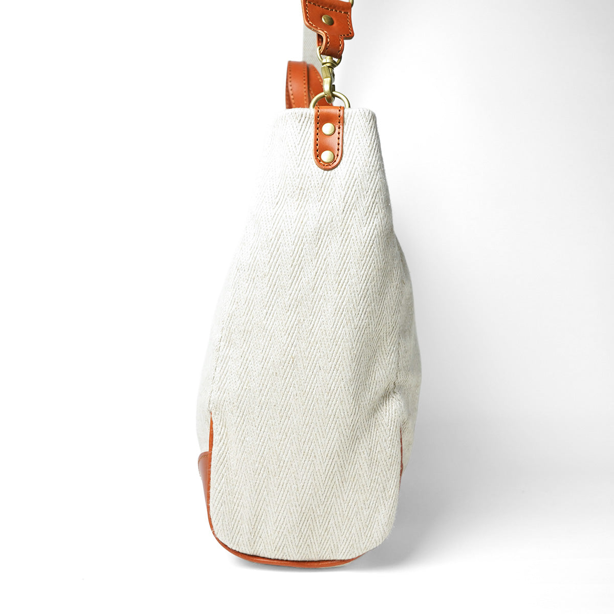 Rayon Linen 20oz Herringbone Tote Shoulder Bag SMAK703
