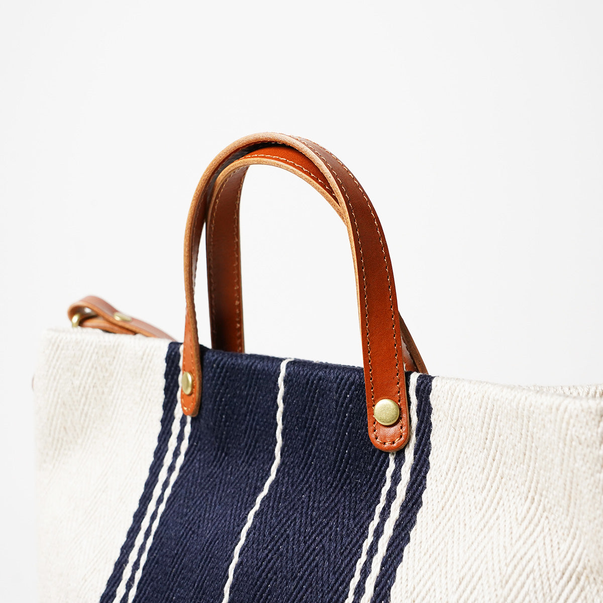 Rayon Linen Herringbone B5 Tote Shoulder Bag SMAK704