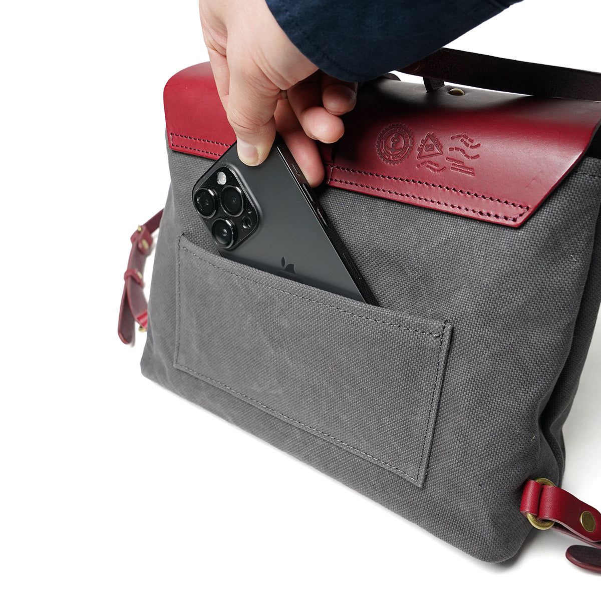 防水ドゥーマン フラップ付きミニリュックサック SMIC018m