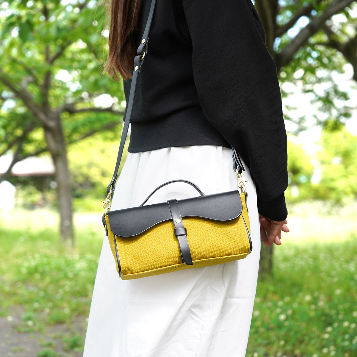 防水ドゥーマン フラップ付きミニショルダーバッグ SMIC022m