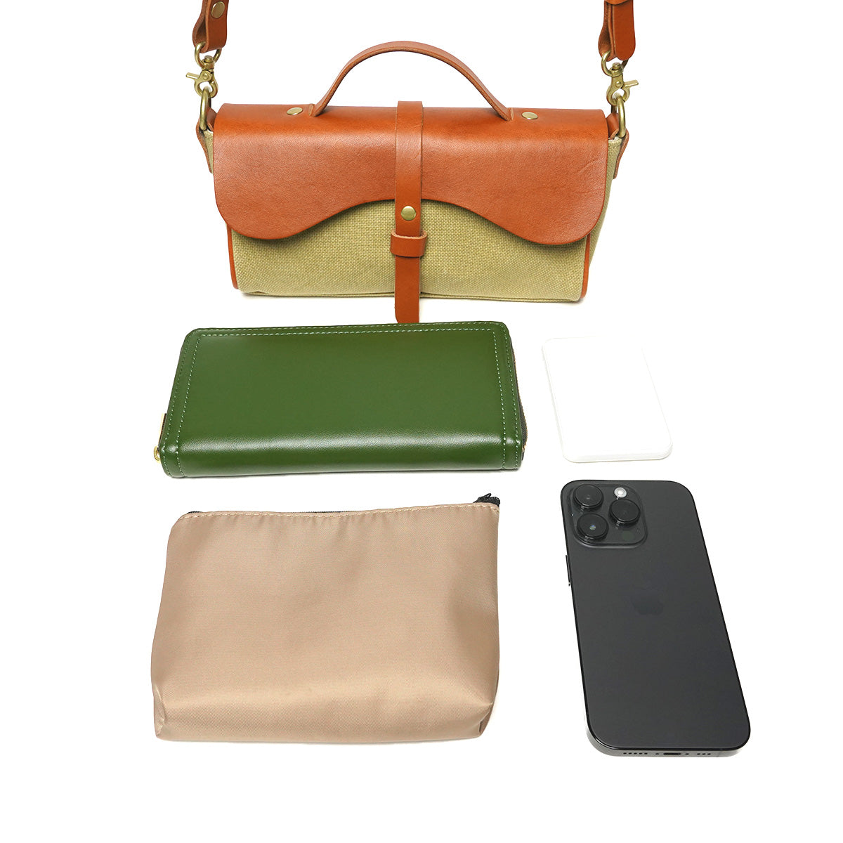 防水ドゥーマン フラップ付きミニショルダーバッグ SMIC022m