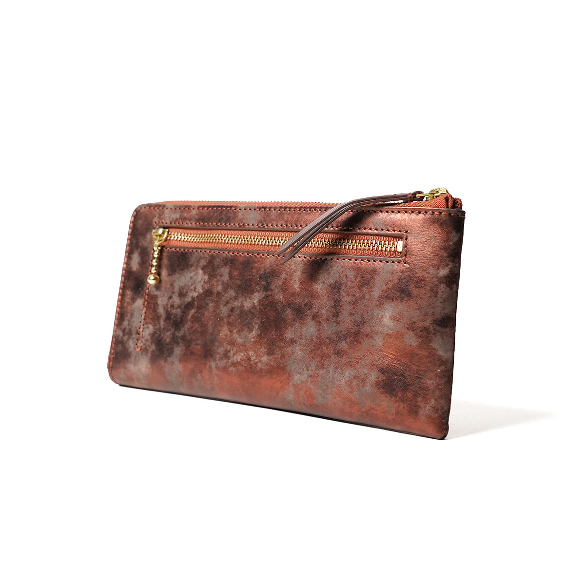 Art.BISANZIO Puttini Attillio Italy -Bizanzio- L-shaped zipper long wallet SZKM62